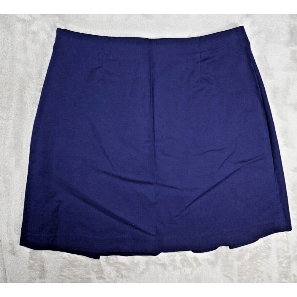 Lauren Ralph Lauren Women's Navy A-Line Skirt - Size 10 - Picture 3 of 11